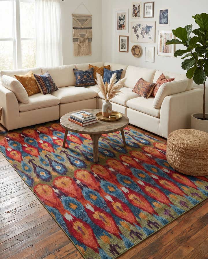7' x 10' Easy-Clean Modern Indoor / Outdoor Rug