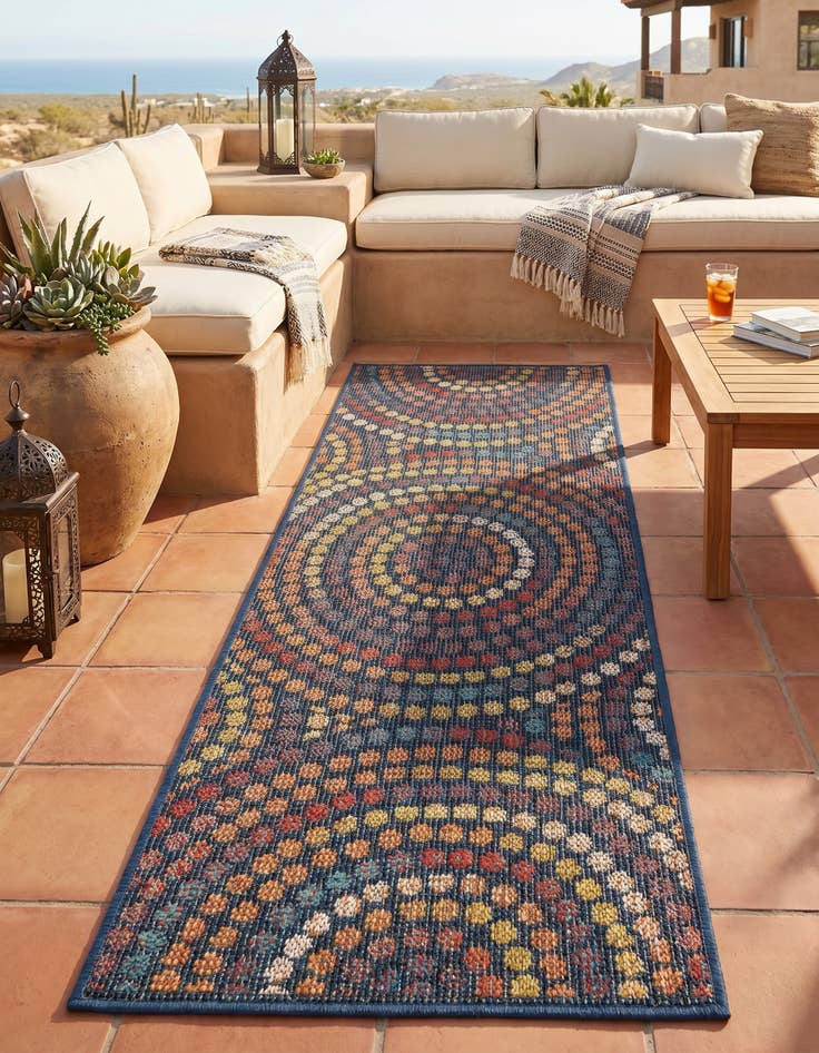 Detail image of 2' x 5' 1 Easy-Clean Baja Indoor / Outdoor Runner Rug
