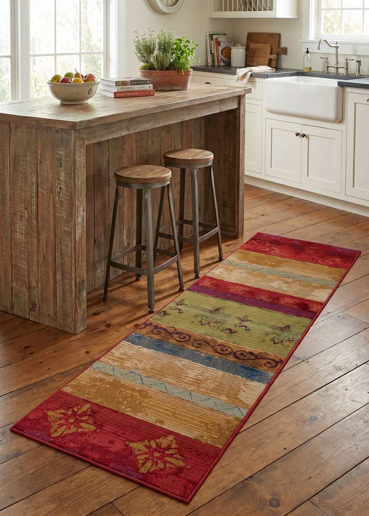 2' x 6' Easy-Clean Modern Indoor / Outdoor Runner Rug