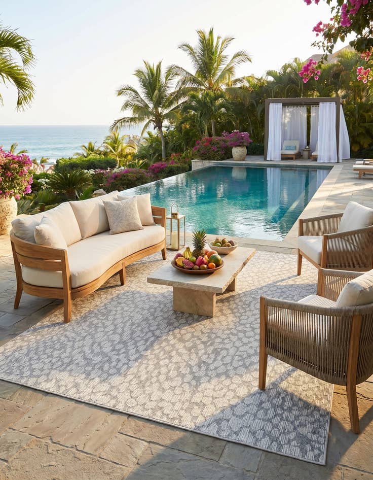 Detail image of 10' x 14' 1 Easy-Clean Safari Indoor / Outdoor Rug