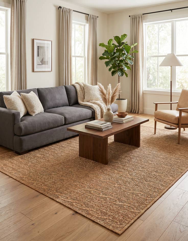 Detail image of 7' x 10' Easy-Clean Modern Indoor / Outdoor Rug