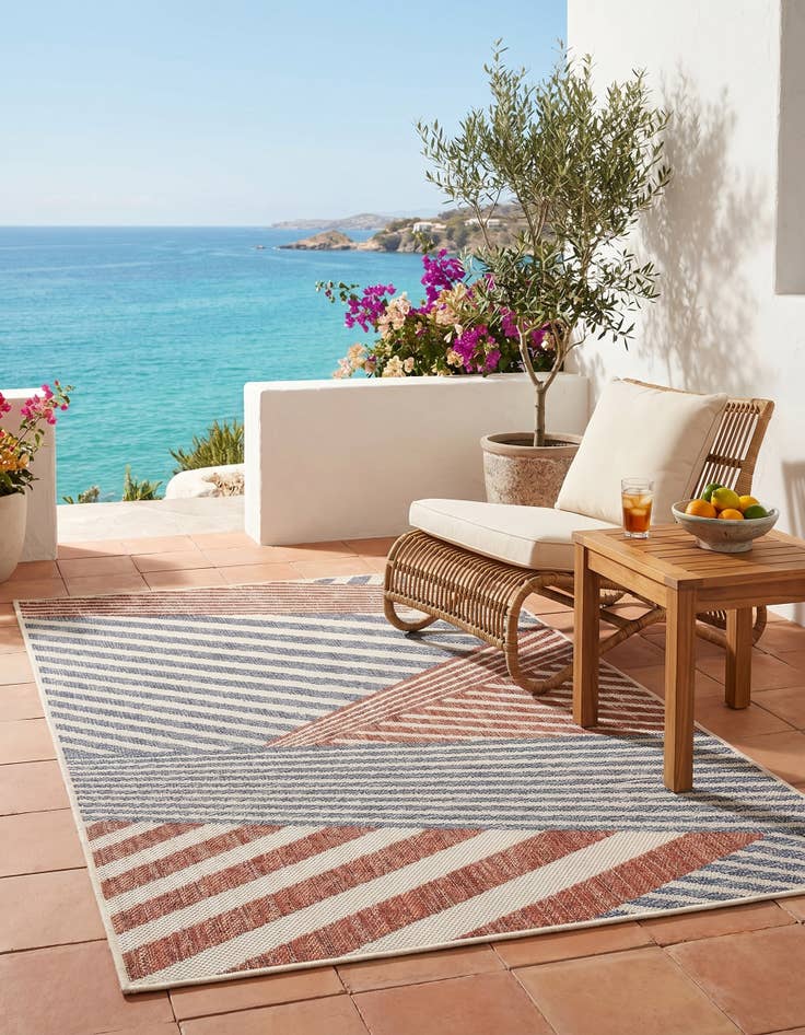 Detail image of 3' x 5' 3 Easy-Clean Jill Zarin Indoor / Outdoor Rug