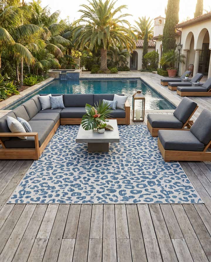 10' x 13' Easy-Clean Safari Indoor / Outdoor Rug