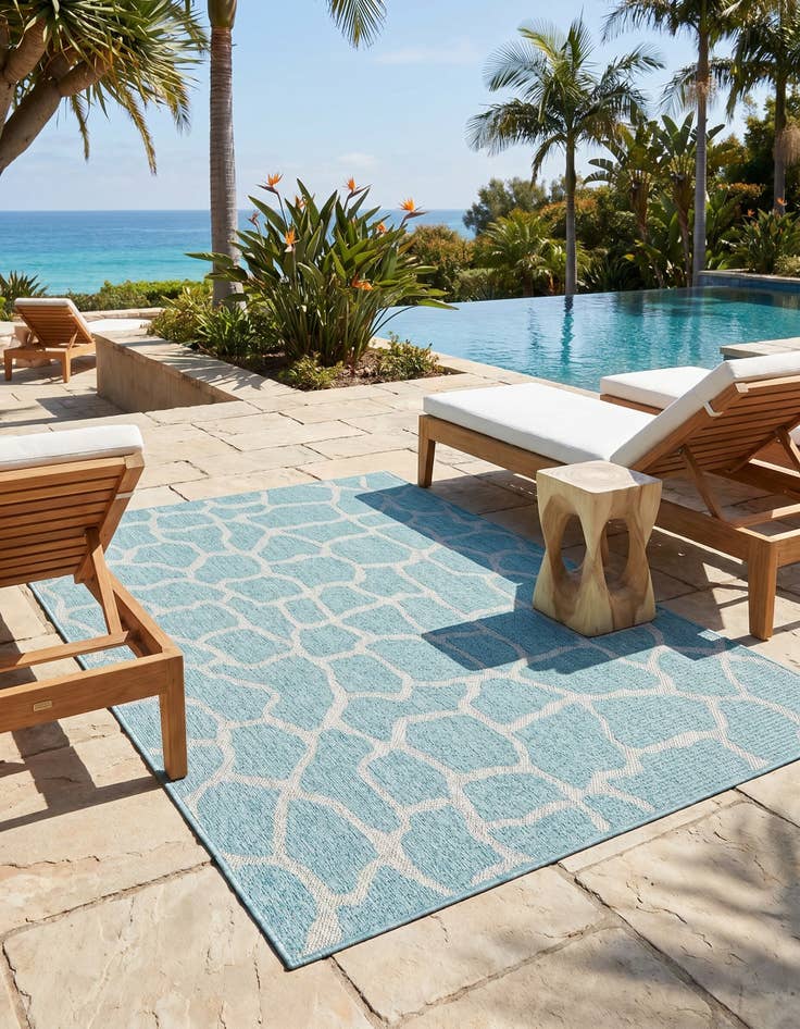 Detail image of 4' x 6' Easy-Clean Safari Indoor / Outdoor Rug