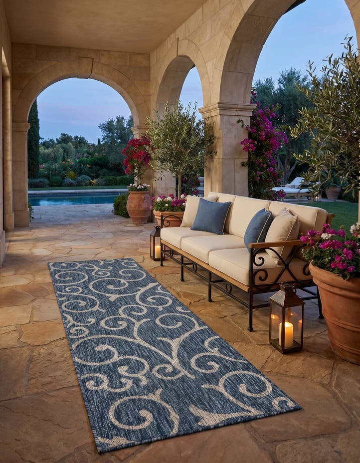 2' x 6' Easy-Clean Botanical Indoor / Outd...