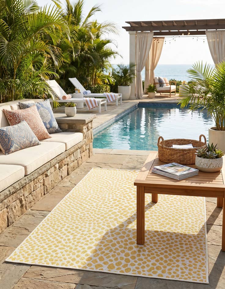 Detail image of 3' x 5' 3 Easy-Clean Jill Zarin Cape Town Indoor / Outdoor Rug