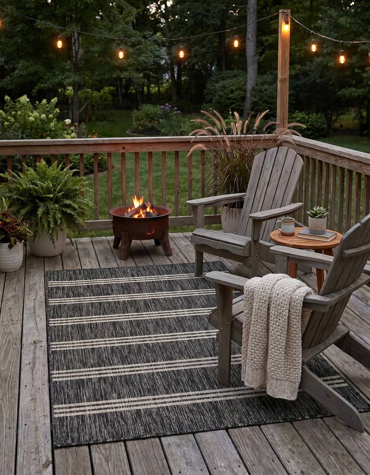 Detail image of 3' x 5' 3 Easy-Clean Jill Zarin Anguilla Indoor / Outdoor Rug