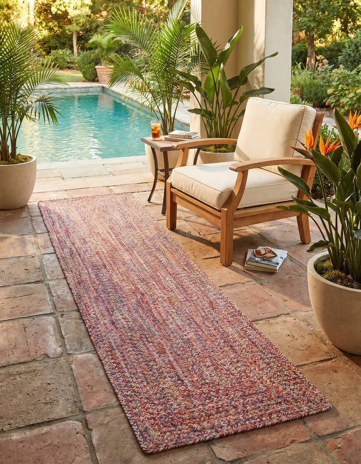 Detail image of 2' x 8' Easy-Clean Eco Verse Washable Indoor / Outdoor Runner Rug