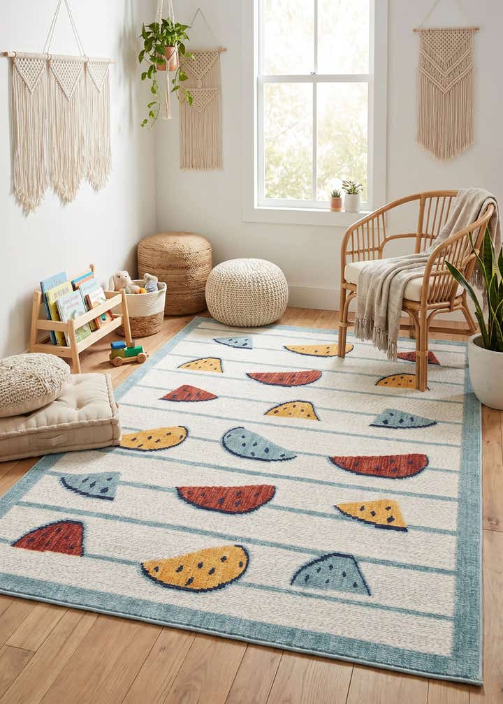 5' x 7' 7 Easy-Clean Indoor / Outdoor Rug