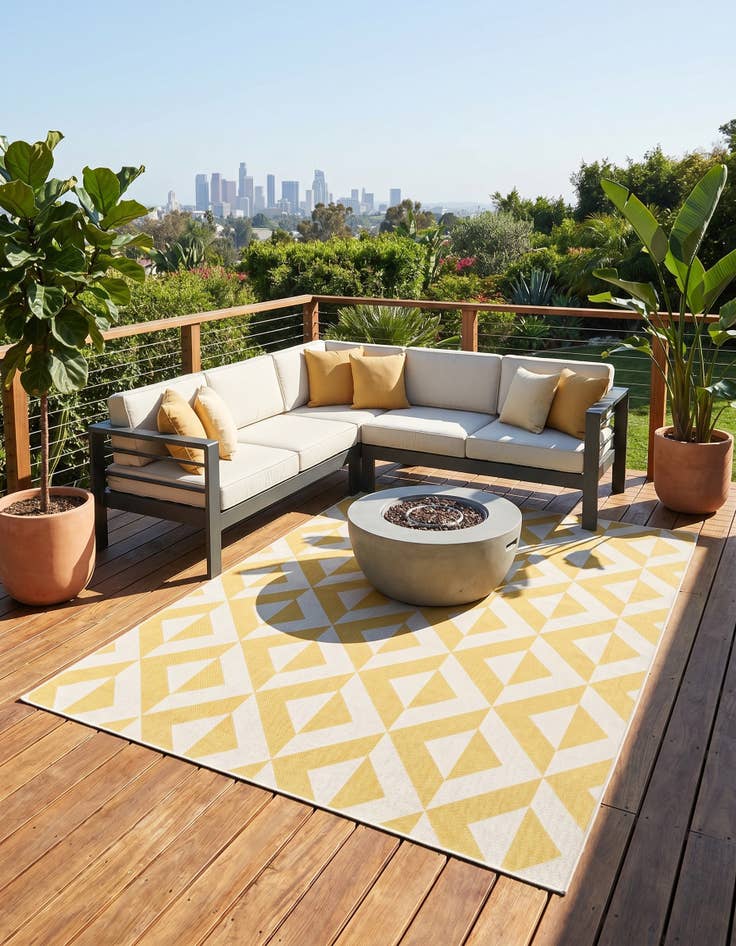 Detail image of 7' x 10' Easy-Clean Jill Zarin Napa Indoor / Outdoor Rug