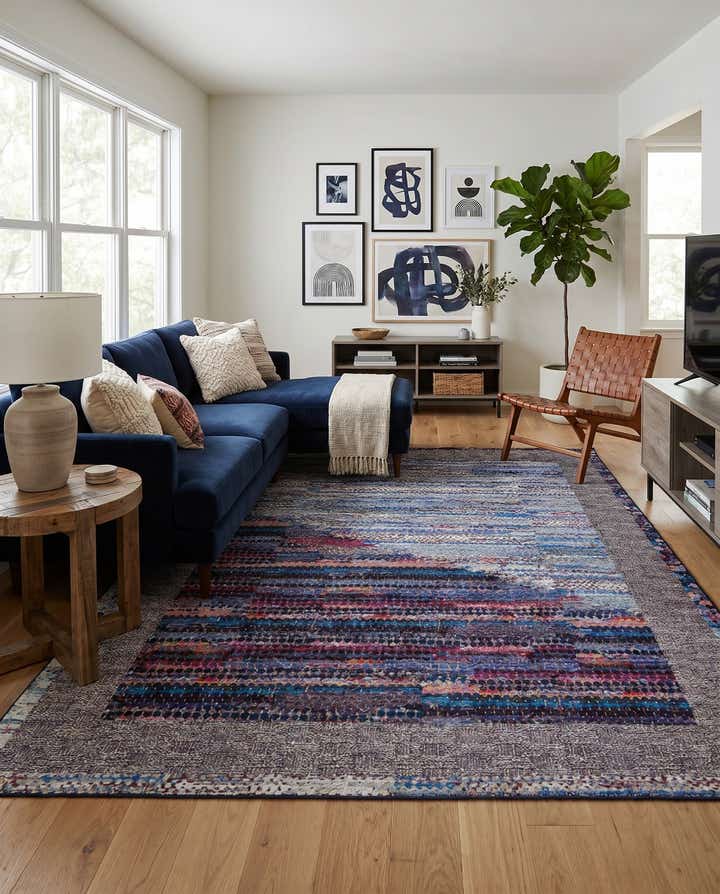 7' 10 x 10' Easy-Clean Modern Indoor / Outdoor Rug