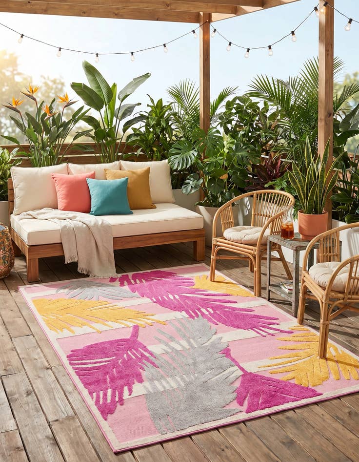 Detail image of 6' x 9' Easy-Clean Aruba Indoor / Outdoor Rug