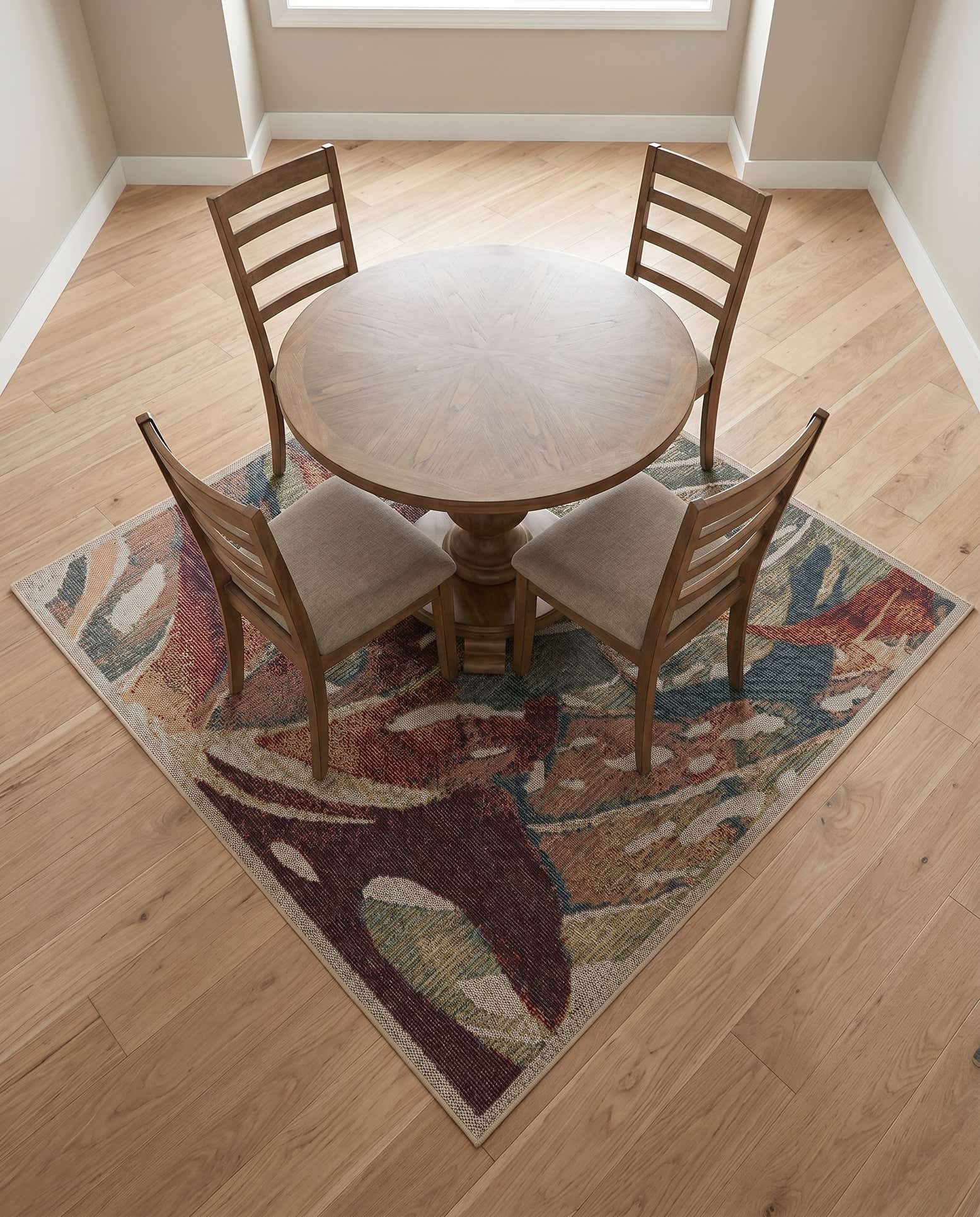 6' x 6' Easy-Clean Baja Indoor / Outdoor Square Rug