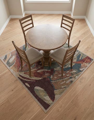 6' x 6' Easy-Clean Baja Indoor / Outdoor Square Rug