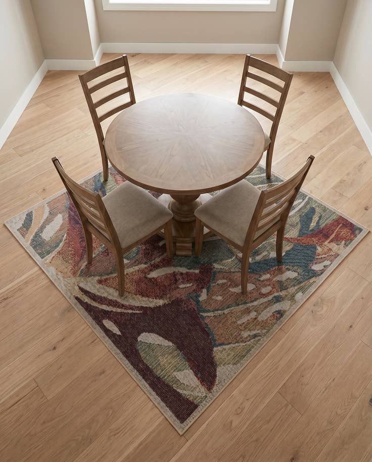Detail image of 6' x 6' Easy-Clean Baja Indoor / Outdoor Square Rug