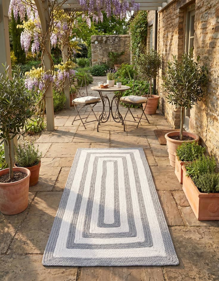 Detail image of 2' x 4' 1 Easy-Clean Eco Verse Washable Indoor / Outdoor Runner Rug