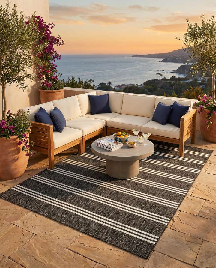7' 10 x 11' Easy-Clean Jill Zarin Anguilla Indoor / Outdoor Rug