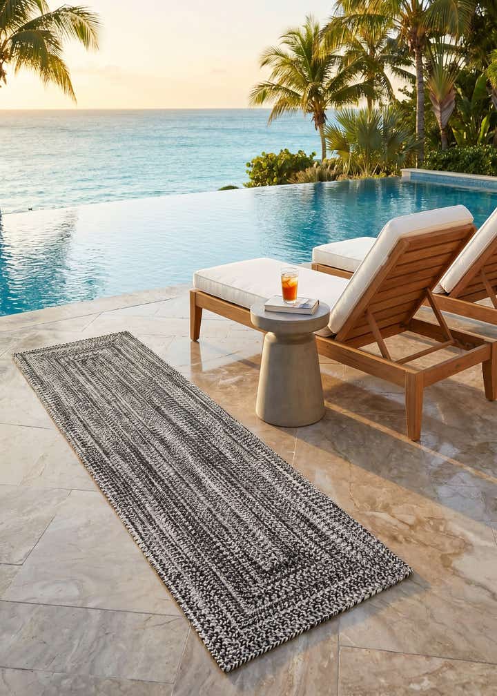 2' x 8' Easy-Clean Eco Verse Washable Indoor / Outdoor Runner Rug
