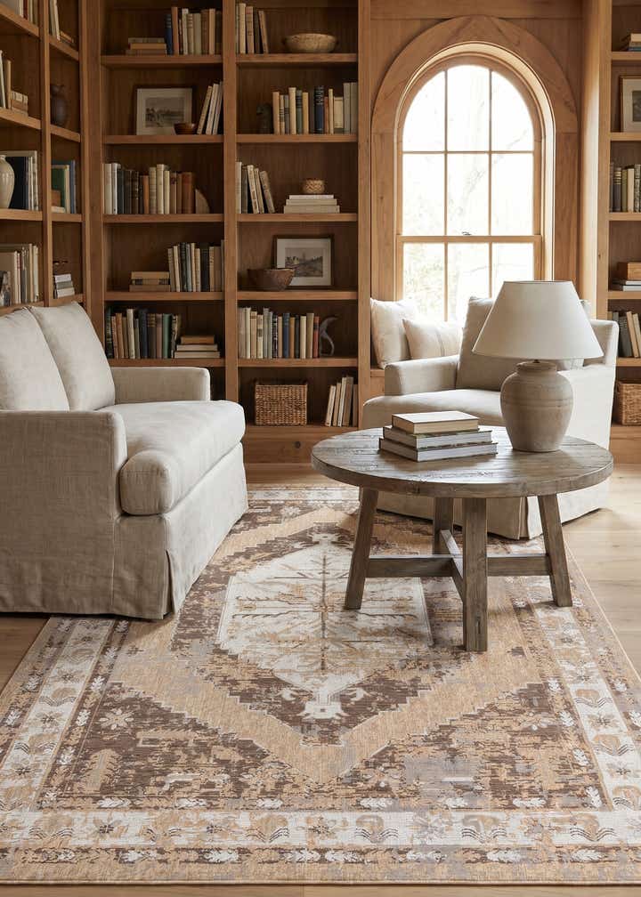 10' x 14' Easy-Clean Traditional Indoor / Outdoor Rug
