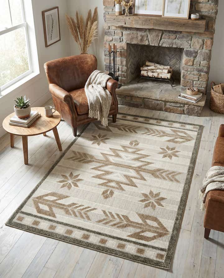 4' x 6' Easy-Clean Modern Indoor / Outdoor Rug