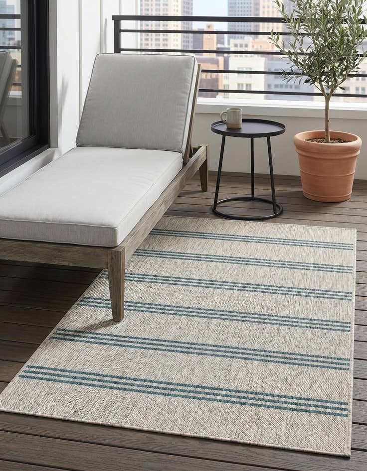 Detail image of 3' x 5' 3 Easy-Clean Jill Zarin Anguilla Indoor / Outdoor Rug