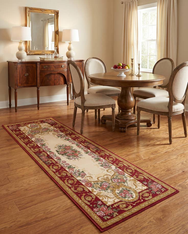 Detail image of 2' x 6' Easy-Clean Traditional Indoor / Outdoor Runner Rug