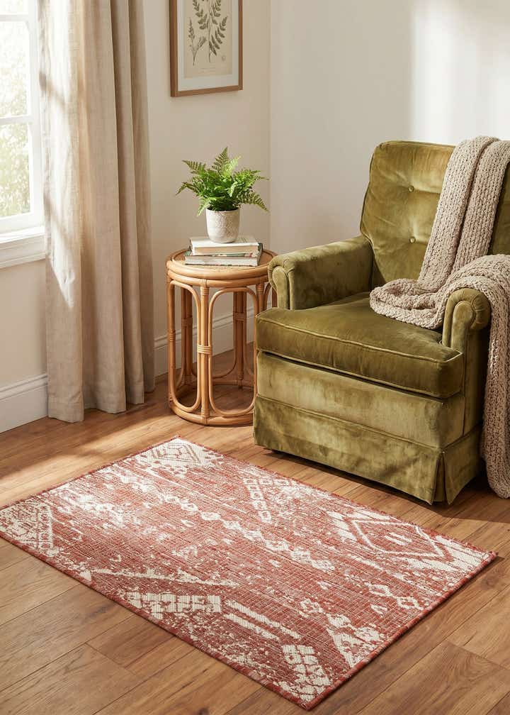 2' x 3' Easy-Clean Bohemian Indoor / Outdoor Rug