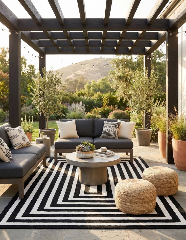 Detail image of 5' 3 x 8' Easy-Clean Eco Verse Washable Indoor / Outdoor Rug