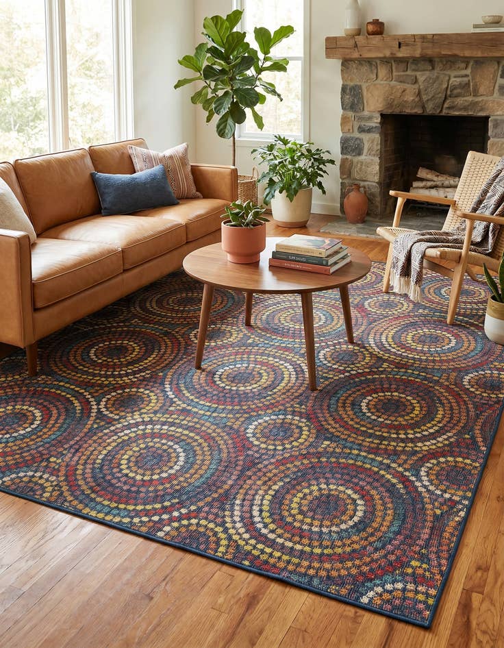 Detail image of 7' 10 x 10' Easy-Clean Baja Indoor / Outdoor Rug