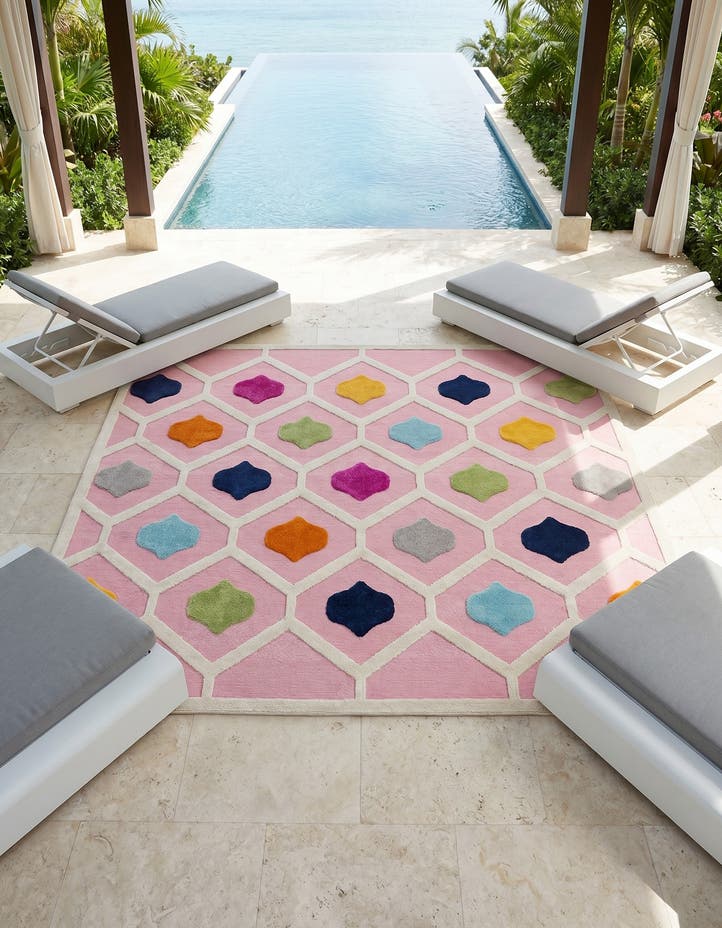 7' 10 x 7' 10 Easy-Clean Aruba Indoor / Outdoor ...