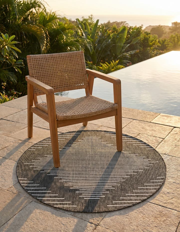 3' x 3' Easy-Clean Modern Indoor / Outdoor...