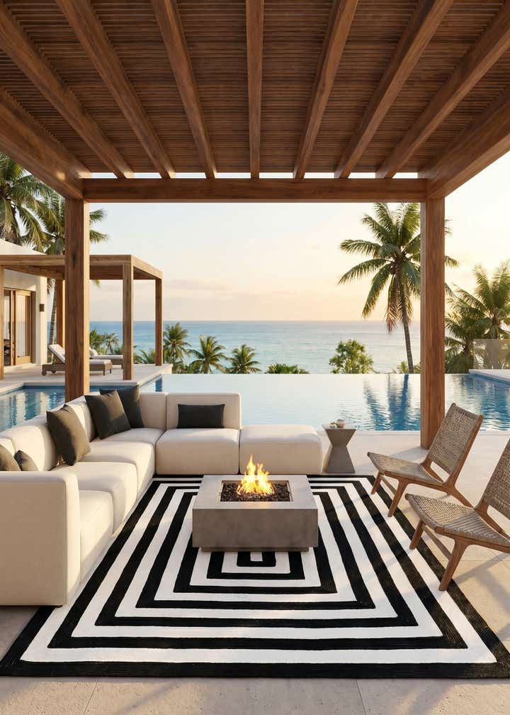 7' 10 x 10' Easy-Clean Eco Verse Washable Indoor / Outdoor Rug