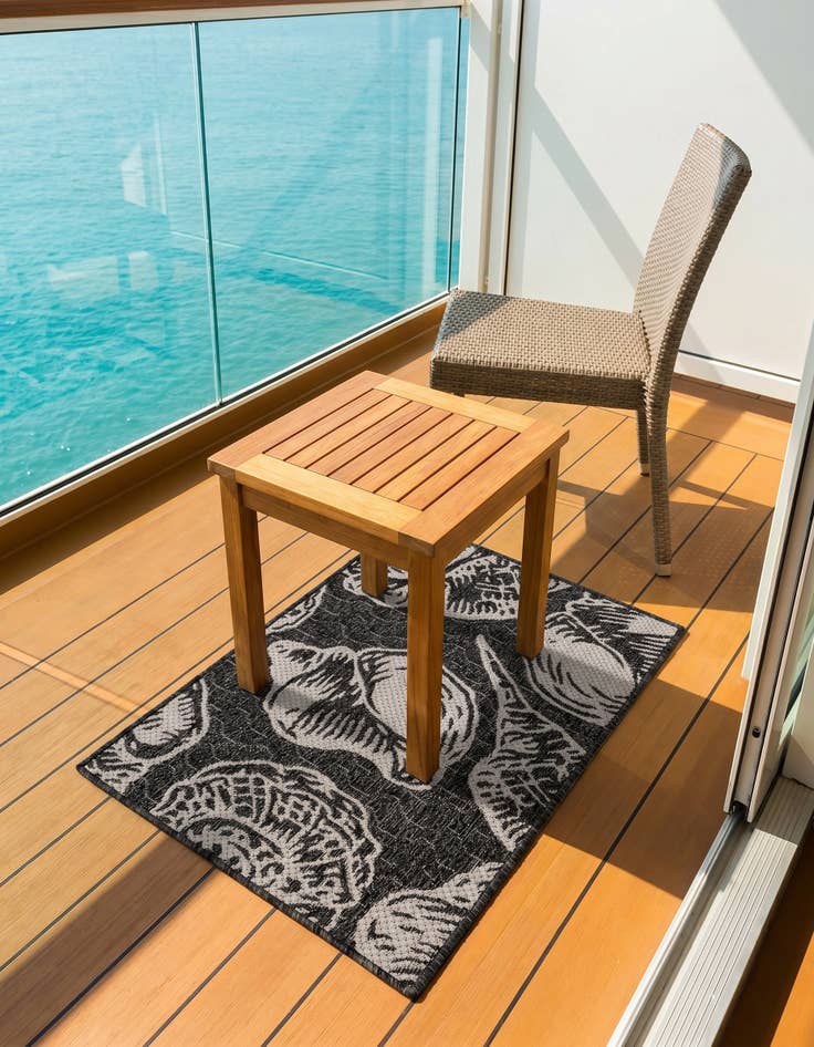Detail image of 2' x 3' Easy-Clean Coastal Indoor / Outdoor Rug