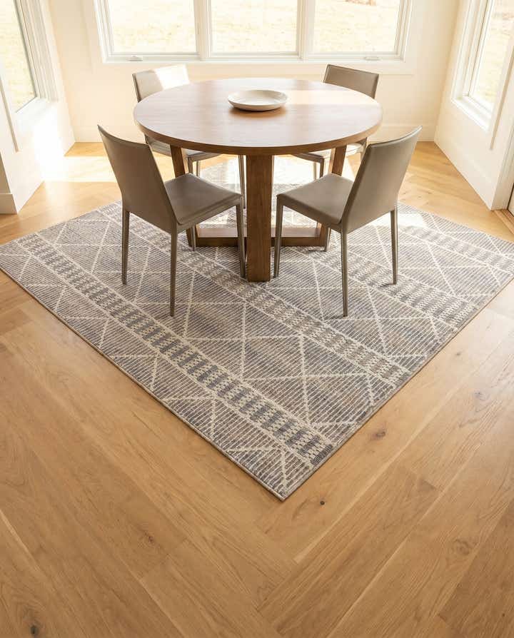 6' x 6' Easy-Clean Lattice Indoor / Outdoor Square Rug