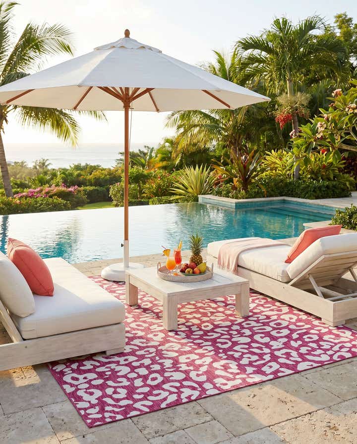 7' 10 x 11' Easy-Clean Safari Indoor / Outdoor Rug