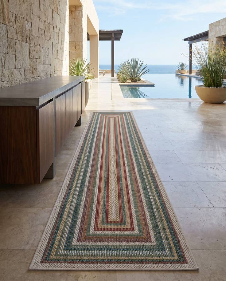 Detail image of 2' 7 x 13' Easy-Clean Baja Indoor / Outdoor Runner Rug