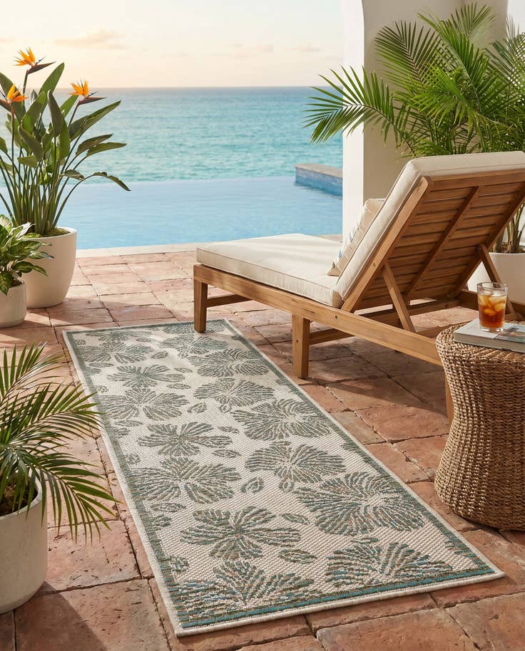Detail image of 2' x 6' 1 Easy-Clean Baja Indoor / Outdoor Runner Rug