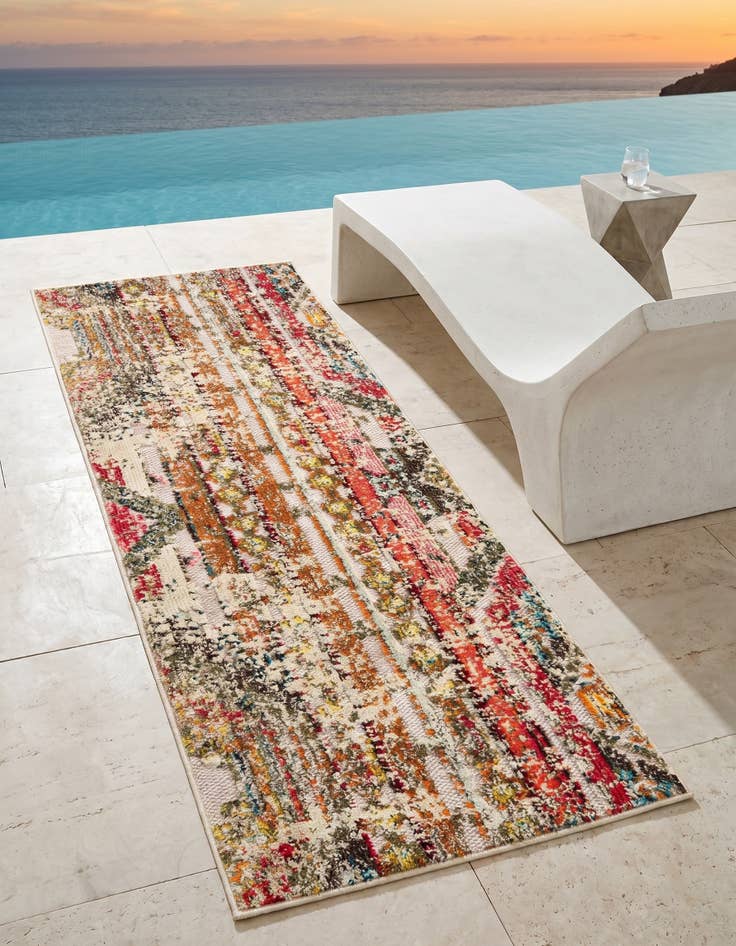Detail image of 2' x 5' Easy-Clean Casablanca Indoor / Outdoor Runner Rug