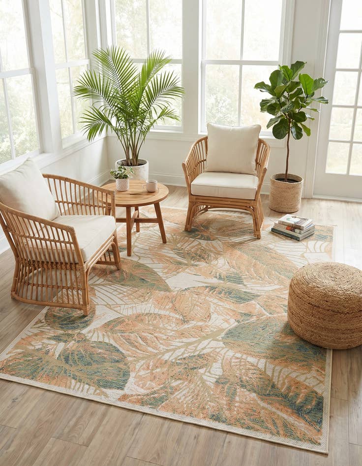 Detail image of 7' 10 x 10' Easy-Clean Baja Indoor / Outdoor Rug