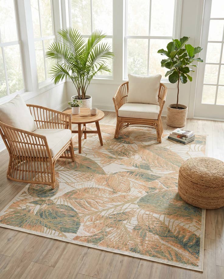 Detail image of 7' 10 x 10' Easy-Clean Baja Indoor / Outdoor Rug
