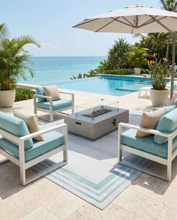 9' x 12' Easy-Clean Aruba Indoor / Outdoor Rug