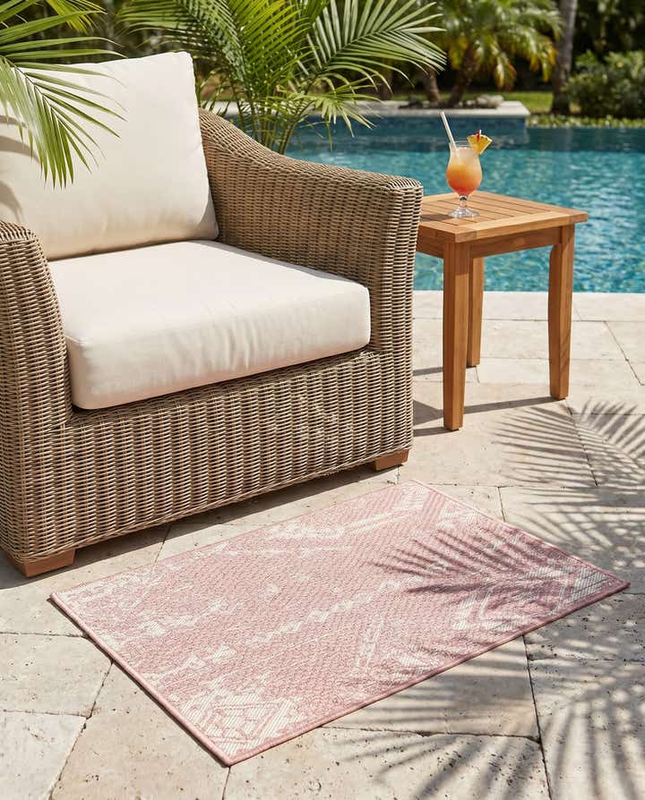 2' x 3' Easy-Clean Bohemian Indoor / Outdoor Rug