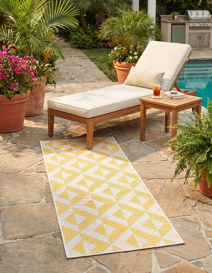 Detail image of 2' x 6' Easy-Clean Jill Zarin Napa Indoor / Outdoor Runner Rug