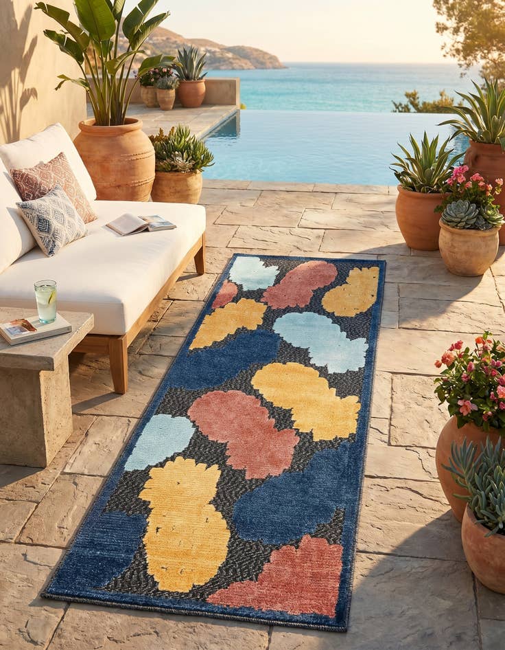 Detail image of 2' x 6' Easy-Clean Belize Indoor / Outdoor Runner Rug