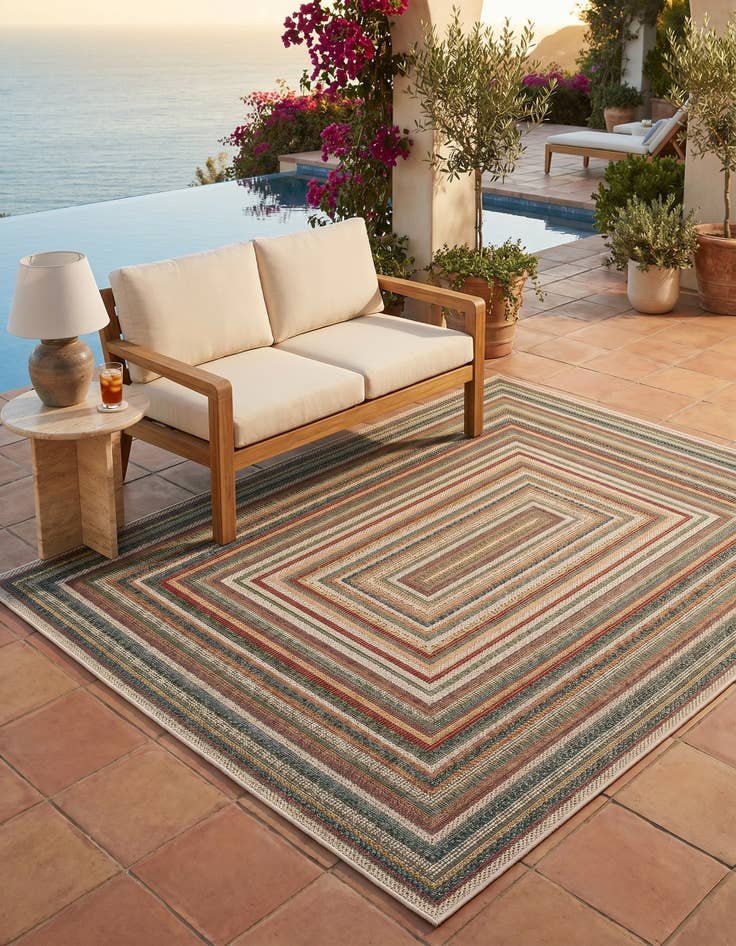 Detail image of 5' x 7' Easy-Clean Baja Indoor / Outdoor Rug
