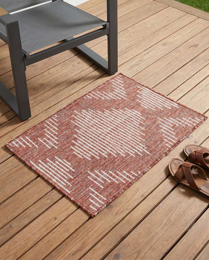 2' x 3' Easy-Clean Modern Indoor / Outdoor Rug