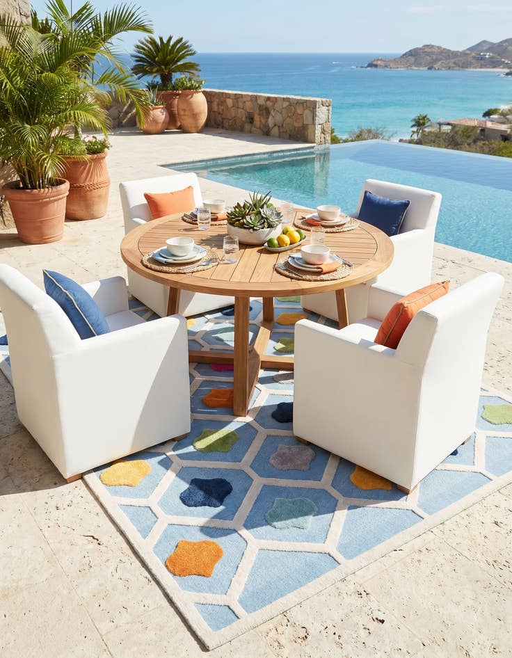 Detail image of 7' 10 x 10' Easy-Clean Aruba Indoor / Outdoor Rug