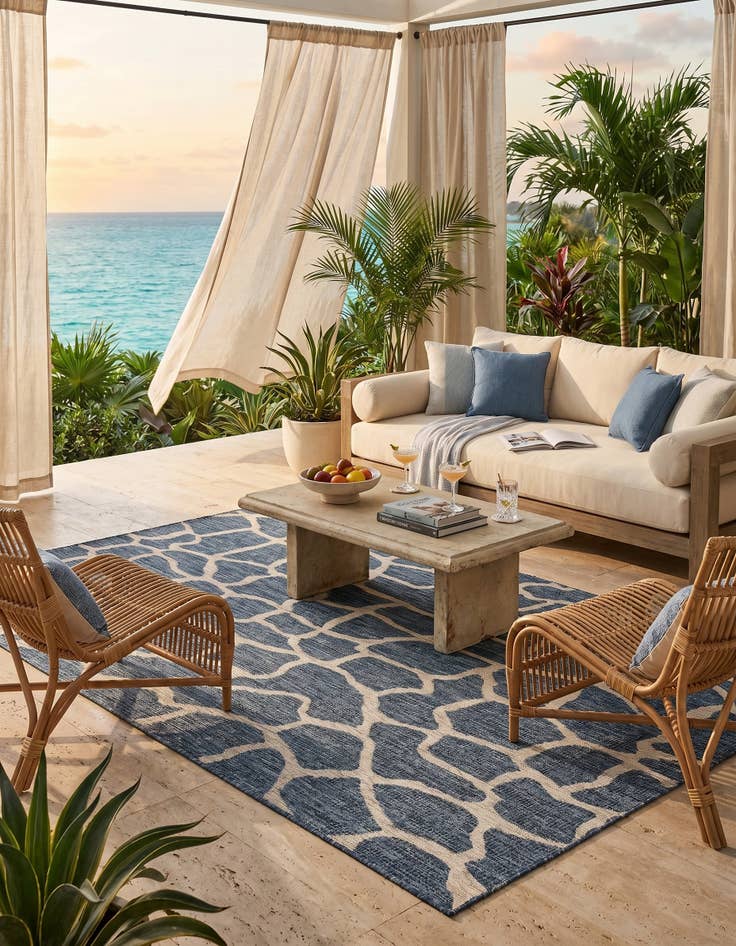 Detail image of 6' x 9' Easy-Clean Safari Indoor / Outdoor Rug