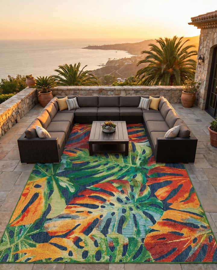 9' x 12' Easy-Clean Baja Indoor / Outdoor Rug