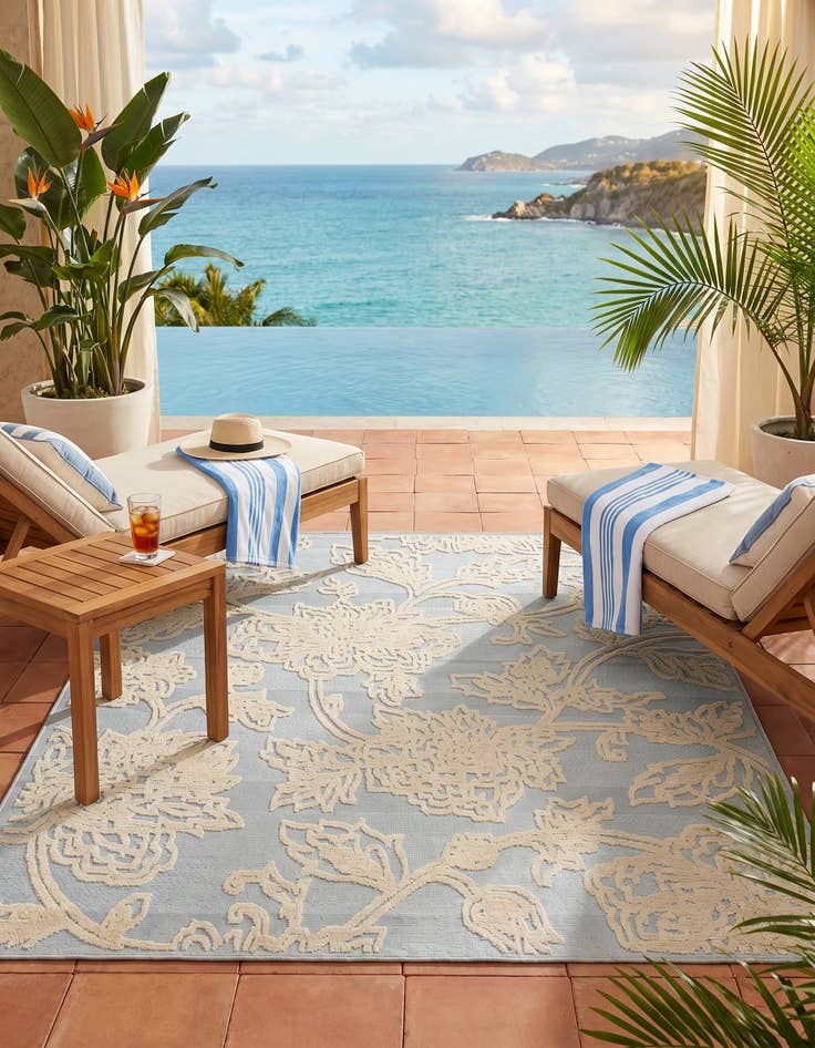 Detail image of 7' 10 x 10' Easy-Clean Aruba Indoor / Outdoor Rug